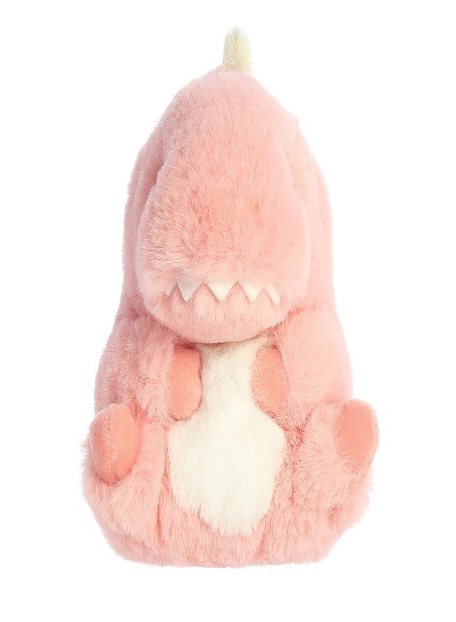 Aurora® Round Rolly Pet™ Avery Allosaurus™ Stuffed Animal - Adorable Companions - On-The-Go Fun - Pink 5 Inches - Image 2